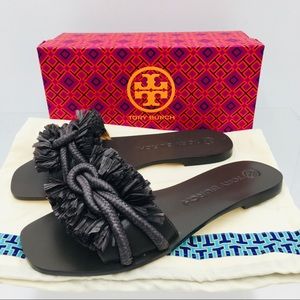 Tory Burch Rope Slide Women’s Flats Fudge 200